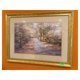 Framed Art Print, Signed D. Romanello