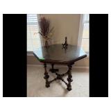 Accent Table - Octagon Shape, Glass Top