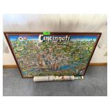 Mixed lot of Map and Art Prints