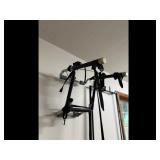 Black Bike Rack Wall Mount with Straps
