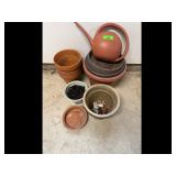 Mixed lot of Garden Pots Watering Can