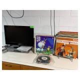 Mixed lot of Hisense TV DVD Player Vinyl Records