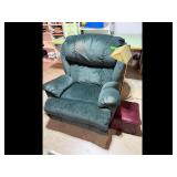Mixed lot of Furniture Dark Green Recliner Lamp