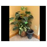 Large Artificial Plant with Urn