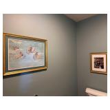 Mixed lot of Framed Art Cherubs Portrait