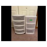 Mixed lot of Sterilite 4 3 Drawer Chests