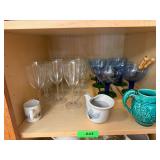 Mixed lot of Glassware Wine Glasses Pitchers...