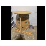 Round Side Table Removable Legs