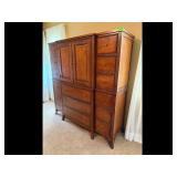 Solid Wood Brown Armoire Dresser
