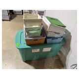 Mixed lot of Storage Bins Containers Blankets