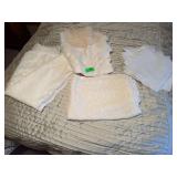 Mixed Lot of Vintage Lace Linens Cream White