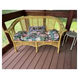 Mixed lot of Yellow Wicker Loveseat Garden Sign...