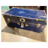 Blue Vintage Trunk Chest Storage