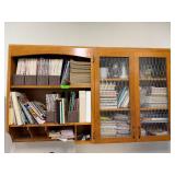 Wooden Wall Cabinet with Glass Doors