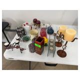 Mixed lot of Candle Holders Vases Decor