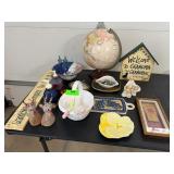Mixed lot of Home Decor Globe Baskets Figurines