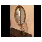 Mixed Lot of Vintage Mirror Table Lamp Gold
