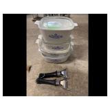 Corning Ware Blue Cornflower Casserole Set