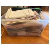 Mixed lot of Storage Bin Table Linens