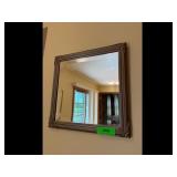 Ornate Framed Wall Mirror Bronze Gold tone