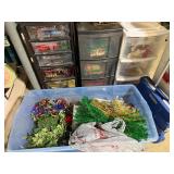 Mixed lot of Christmas Decor Storage Bins