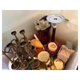 Mixed lot of Candle Holders Vases Decor