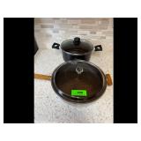 Cookware Set Pot and Skillet with Lids