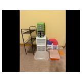 Mixed lot of Plastic Storage Bins Drawers