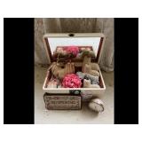 Mixed lot Vintage Jewelry Box Trinkets