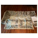 Champagne Taupe Satin Comforter Set