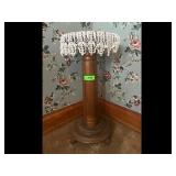 Vintage Wooden Pedestal Plant Stand