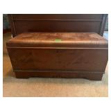 Vintage Cedar Blanket Chest Trunk