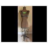 Vintage Dress Form Mannequin Metal Base