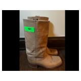 Dingo Tan Leather Mens Square Toe Boots