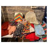Mixed lot of Vintage Quilt Top Dresses Scarves