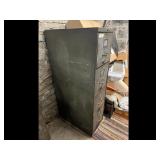 Vintage 4 Drawer Metal Filing Cabinet