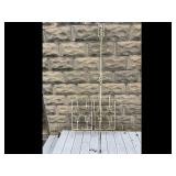 Vintage White Wrought Iron Garden Decor