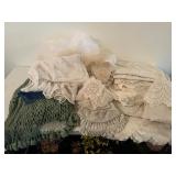 Mixed lot of Vintage Lace Crochet Textiles