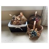 Set of 4 Decorative Woven Baskets Home Decor