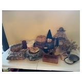 Mixed lot of Halloween decor witch doll pumpkin