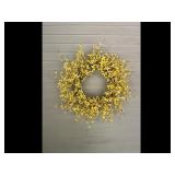 Yellow Forsythia Spring Wreath