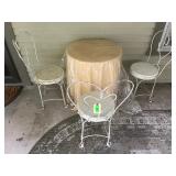 Vintage Carta Blanca Metal Bistro Set
