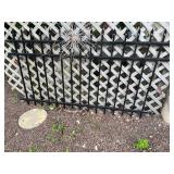 Black Metal Garden Fence Panel