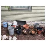 Mixed Lot of Garden Pots and Planters