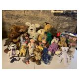 Mixed lot of Ty Beanie Babies and Boyds Bears