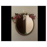 Oval Gold Floral Decorative Mirror