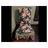 Vintage Floral Upholstered Rocking Chair