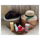 Mixed lot of Vintage Hats Perfume Hat Boxes