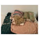 Mixed lot of Fabric Remnants and Linens