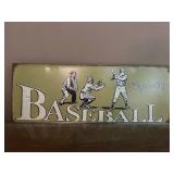Vintage Style Baseball Game Day Metal Sign